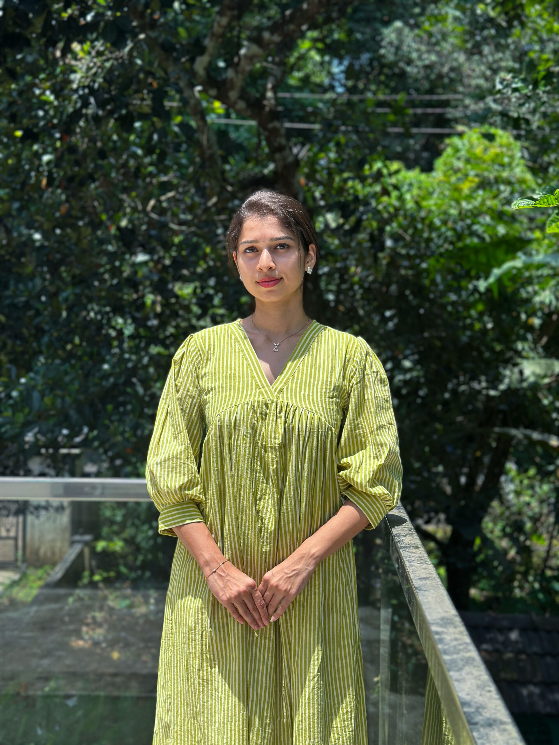 Frehira_green_stripe_dress_thewestloom2