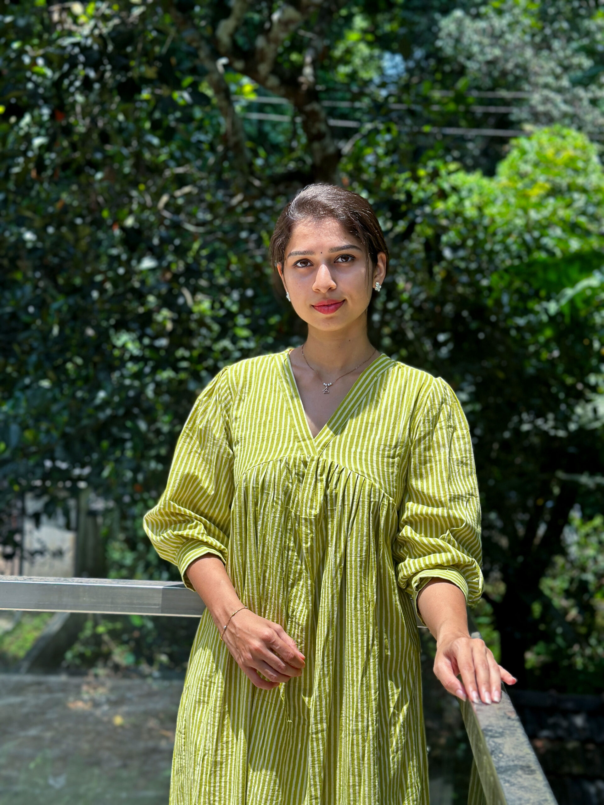 Frehira_green_stripe_dress_thewestloom3