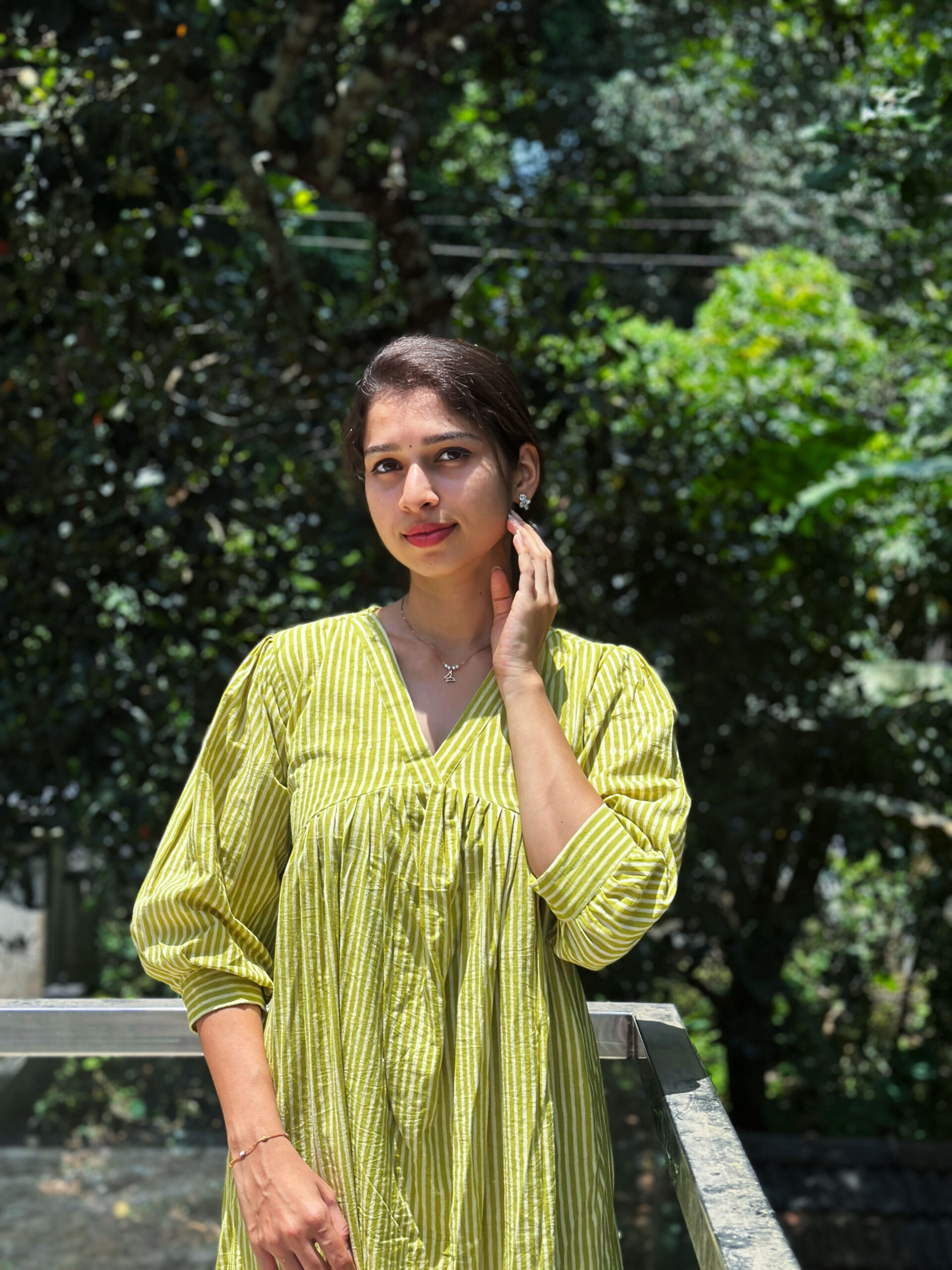 Frehira_green_stripe_dress_thewestloom4