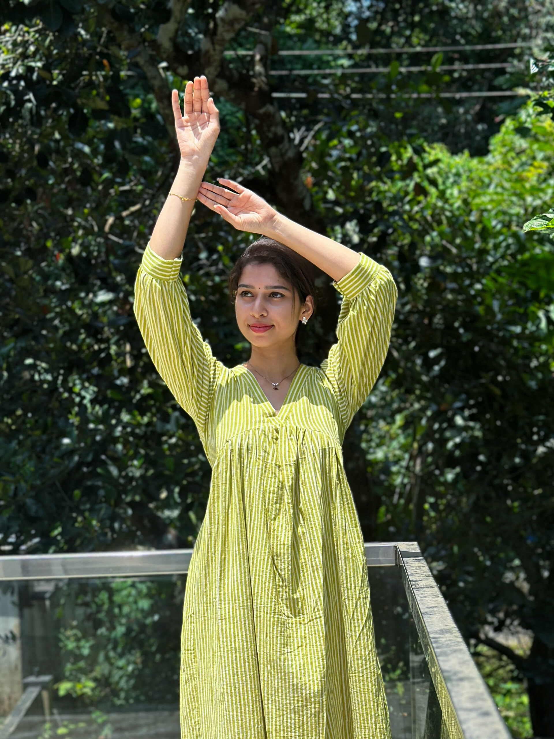 Frehira_green_stripe_dress_thewestloom5