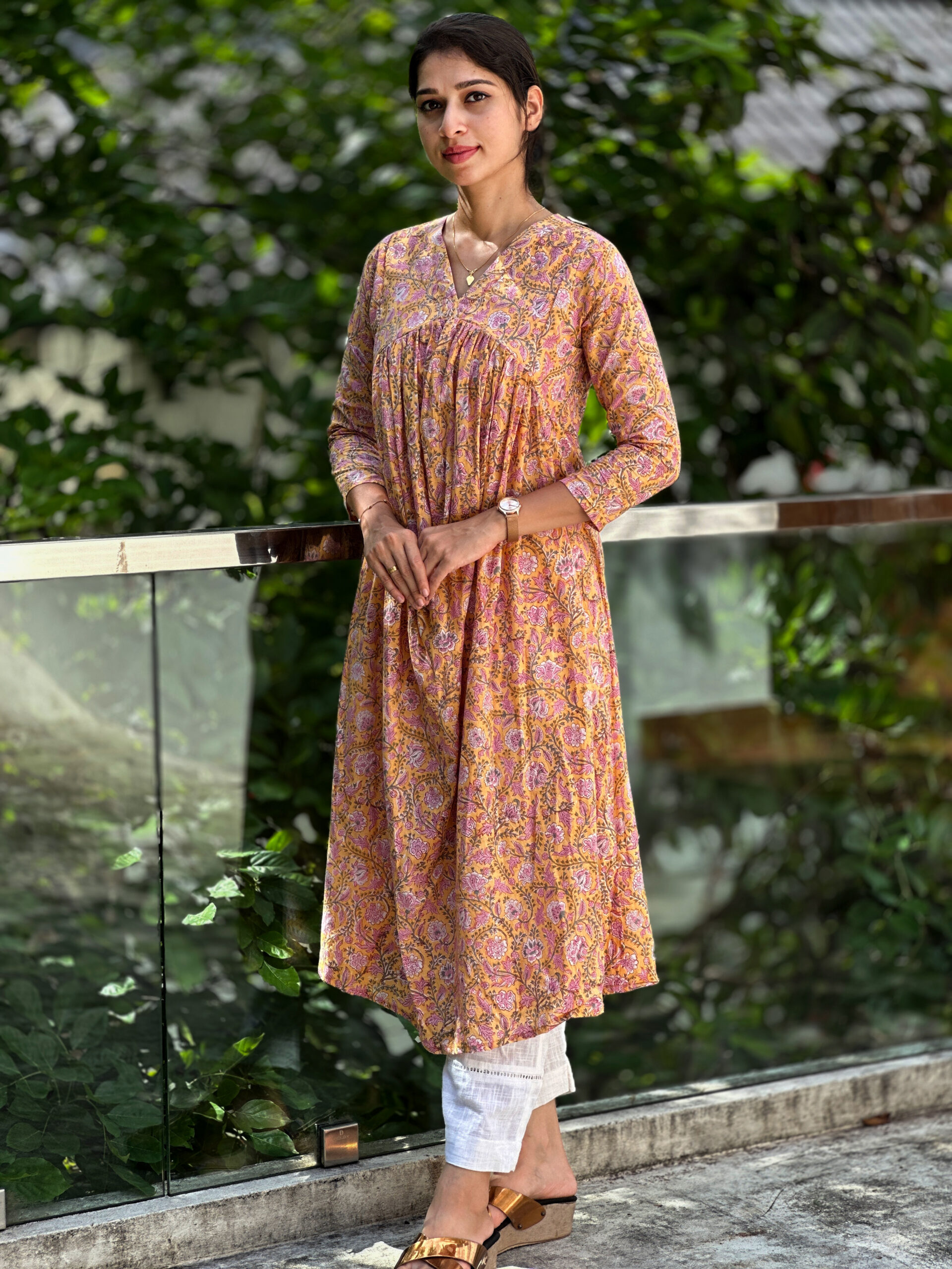 Udisha_thewestloom_orange_kurta2
