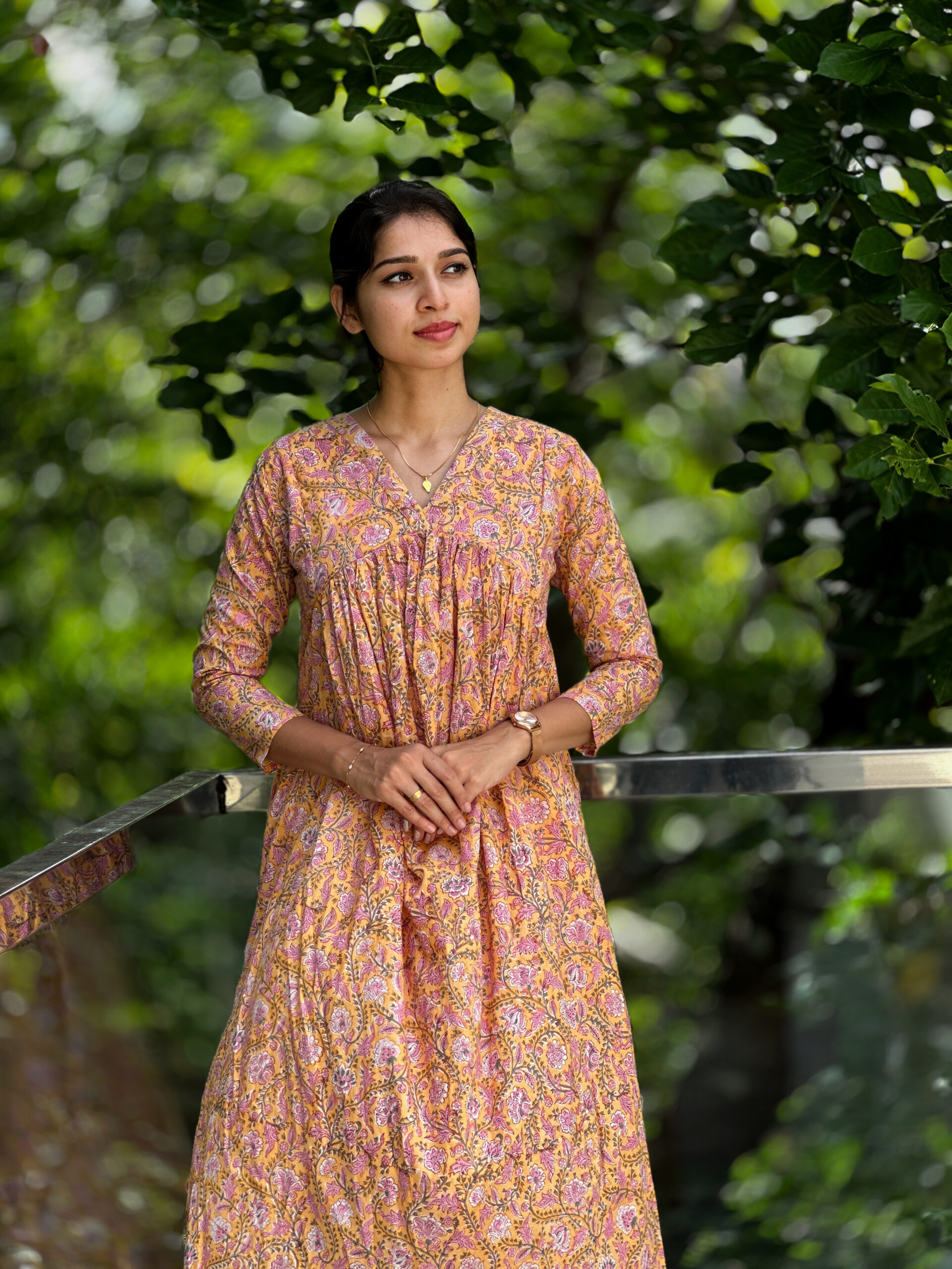 Udisha_thewestloom_orange_kurta3