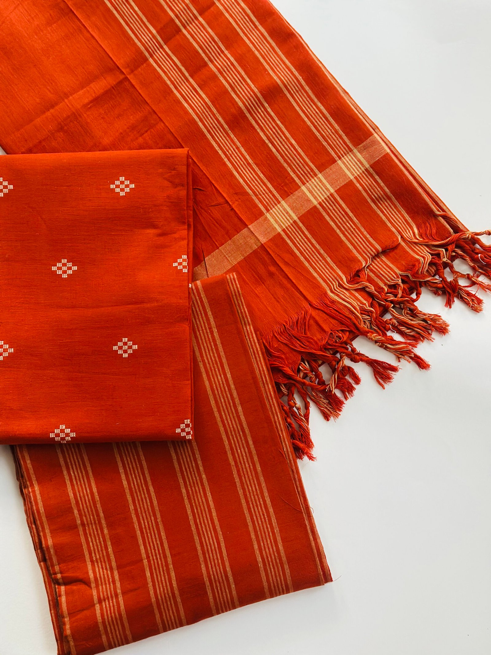 Orange Jamdani_4