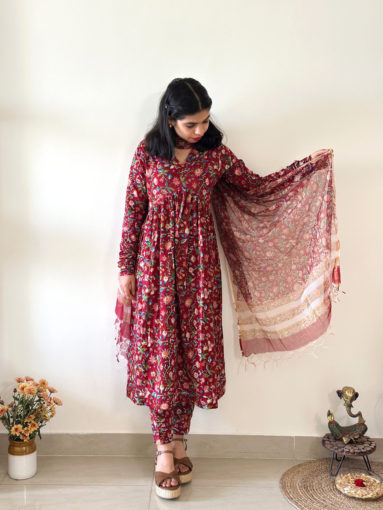 Yavana_thewestloom_red_salwar_cotton_1