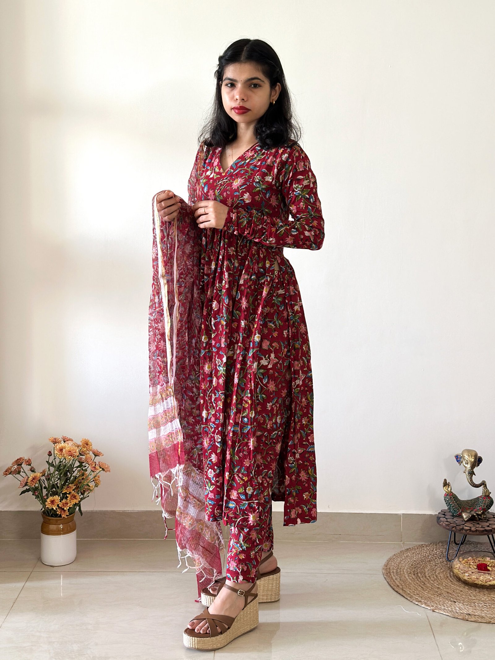 Yavana_thewestloom_red_salwar_cotton_2